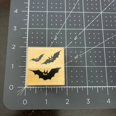 1993 Vintage All Night Media Batch O'Bats Rubber Stamp 618D - Image 1 of 4