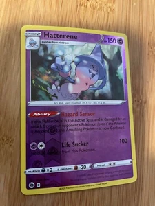 Pokemon Champion's Path Reverse Holo Rare Hatterene 020/073 Card! NEW! Fresh! - Picture 1 of 10