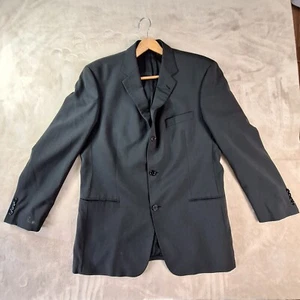 Hugo Boss Blazer Men's 44 Black Single Breasted New Wool Ventless - Picture 1 of 13