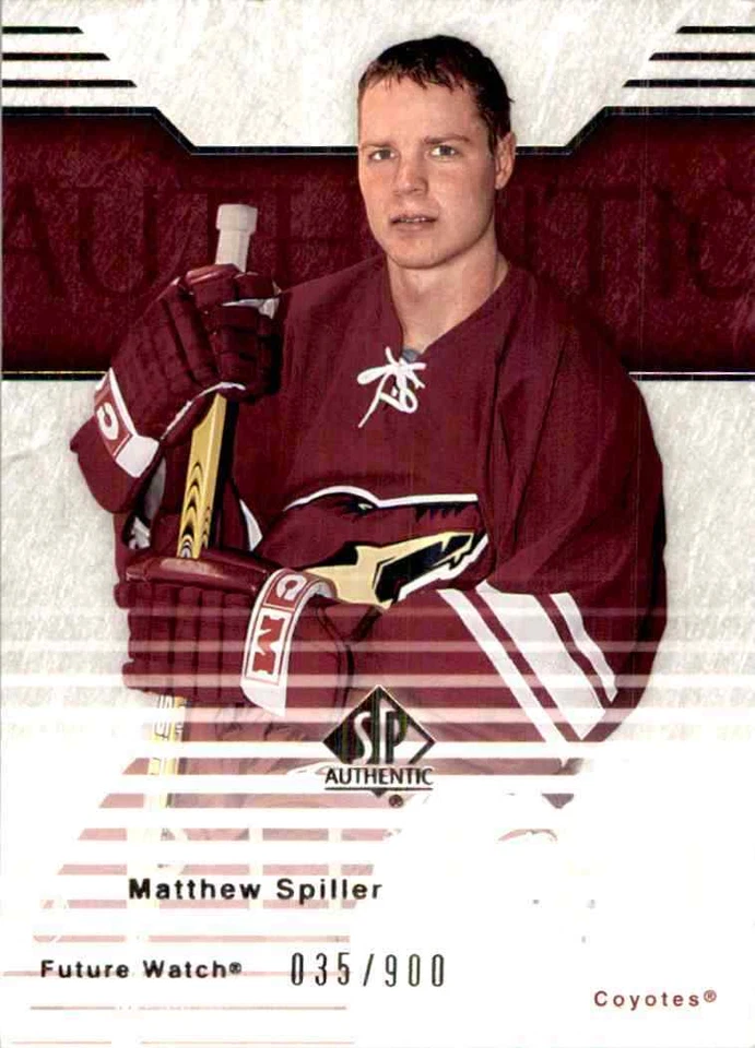 2003-04 Upper Deck SP Authentic Matthew Spiller RC 35/900 #108 - Image 1 of 2