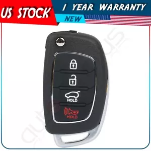 Para Hyundai Sonata 2015 2016 2017 2017 coche de entrada sin llave llavero remoto llavero 4 botones - Imagen 1 de 10