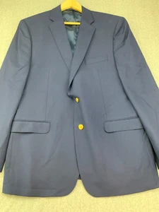 Blazer Abrigo Deportivo Lauren Ralph Lauren Para Hombre 44L Azul Marino Dorado Cresta Botón - Imagen 1 de 18