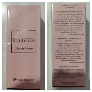 Yves Rocher COMME UNE EVIDENCE L'Eau De Perfume Spray Women 1.6 fl oz SEALED BOX - Picture 1 of 7