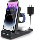 3 in 1 Charging Station for Apple - Foldable Wireless Charger for iPhone15/14/13