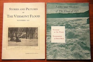 November 1927 VERMONT FLOOD 2 Photo Books Stories & Pictures & Lights & Shadows - Picture 1 of 9