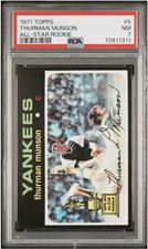 Thurman Munson 1971 Topps All-Star Rookie #5 Near Mint PSA 7!!!