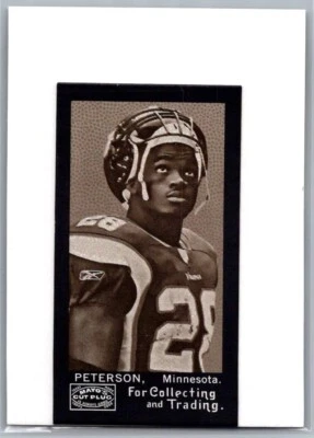 2008 TOPPS MAYO FOOTBALL CUT PLUG MINI 111 ADRIAN PETERSON VIKINGS - Image 1 of 2
