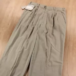 nwt vtg y2k usa ds PATAGONIA A/C pleated canvas chino khaki pants 36x35 55441 - Picture 1 of 9