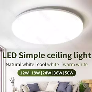 LED Deckenleuchte Deckenlampe Bad Badezimmer-Lampe Küche Flur lampe 12W-50W DE - Bild 1 von 42