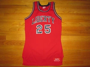 Authentic LIBERTY FLAMES Vtg 70s 80s Rawlings basketball Game worn ? Jersey USA - Picture 1 of 7