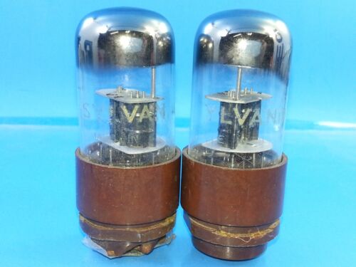 SYLVANIA 6SL7GT TUBES NIB TIGHTLY MATCHED PAIR D GETTER