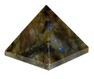 Lovely Labradorite Pyramid Earth Elements Reiki Symbol - Picture 1 of 3