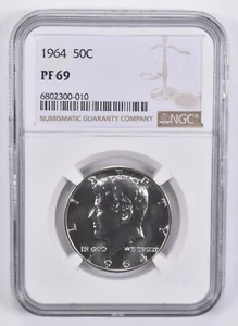PF69 1964 Kennedy Half Dollar NGC Brown Label - Picture 1 of 5