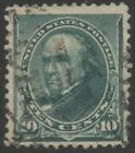 US Sc#226 1890 10c Webster ABN Small Size F-VF Centered Sound Used