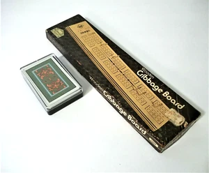 Kem Playing Cards,  Vintage Cribbage Board E S Lowe No 1503 NOS 1975 Set, - Picture 1 of 6