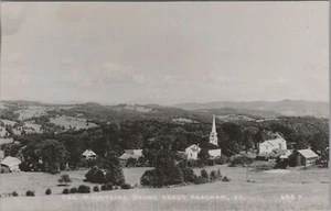 RPPC Peacham Vermont Church Mountains Birds Eye View photo postcard BQ8 - Picture 1 of 2