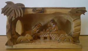 Weihnachtskrippe Heiliges Land Olivenholz geschnitzt Weihnachten - Bild 1 von 6