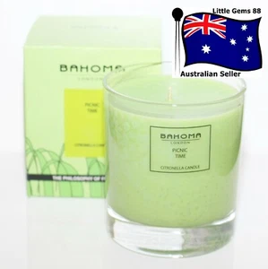 BAHOMA CANDLE Picnic Time 220G * 75 HOUR JAR GARDEN CANDLE * MADE IN LONDON UK - Picture 1 of 1