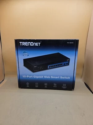 TRENDnet TEG-082WS 10-Port Gigabit Web Smart Switch Rack Mountable SFP Slots - Image 1 of 2