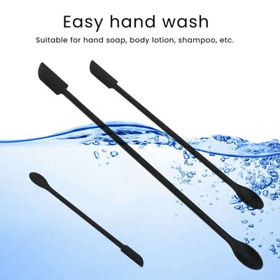 3Pcs Mini Silicone Spatula Set Lengthen Double End Makeup Scraper For Lip G Fit - Image 1 of 4