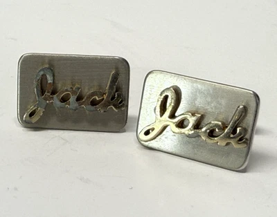 Vintage HICKOK "JACK" Gold & Silver tone cufflinks - Image 1 of 2