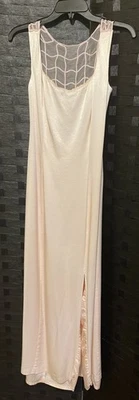 Vintage Night Moves Mermaid Fairy Maxi Prom Sequin Sparkles pink Y2K Dress Vtg - Image 1 of 4