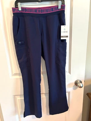 Pantalones Médicos Med Couture Touch Azul Marino con Cordón Para Mujer Pequeños Pequeños - NUEVO Foto 1 de 4