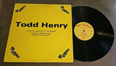 TODD HENRY Self Titled 1982 Reggae Dub RARE Canada Press VG+/VG+ Vinyl Record  Foto 1 de 4