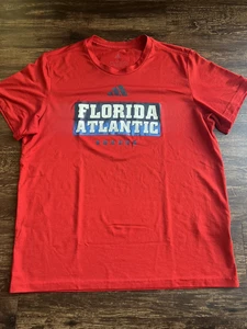 Adidas Florida Atlantic University FAU Eulen T-Shirt Erwachsene Größe Large rotes Logo - Bild 1 von 8