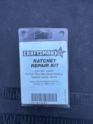 NEW USA MADE Craftsman 1/4" Repair Kit 43425 for Non-Quick Release Ratchet 43174 - Image 1 of 4