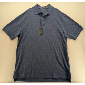 Polo Ralph Lauren Cayson iconica maglia polo nuova con etichette in classica Royal alta 2XL - Foto 1 di 7