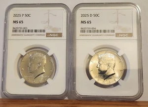 2025-P D NGC Kennedy Half Dollar MS65 Business  MS-65 LOOKS BETTER! - Picture 1 of 6