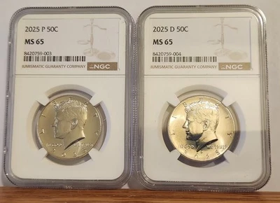 2025-P D NGC Kennedy Half Dollar MS65 Business  MS-65 LOOKS BETTER! - Image 1 of 4