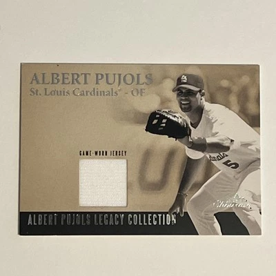 Albert Pujols 2004 Fleer Showcase Legacy Collection Game Warn Jersey Relic /40 - Image 1 of 4