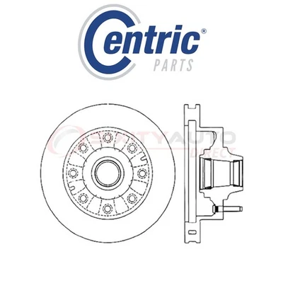 Centric C-TEK Disc Brake Rotor for 2003-2005 Ford Excursion 5.4L 6.0L 6.8L ts Foto 1 de 4