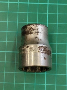 Vintage Elora 1/2" Drive 12 Point, 7/8" AF  Shallow Socket Germany - Picture 1 of 8