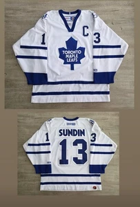 Vintage CCM Toronto Maple Leafs Mats Sundin #13 NHL Hockey Trikot Gr. L - Bild 1 von 16