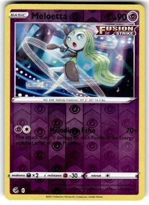 MELOETTA 124/264 FUSION STRIKE POKEMON (REVERSE HOLO, NM) - Picture 1 of 2