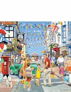 Jigsaw Puzzles Wish You Were Here 4 X 500 Piece Set by Gibsons - Bild 1 von 1