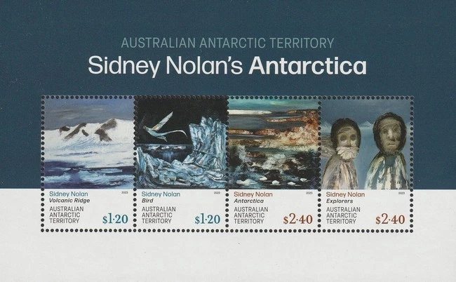 Australian Antarctic Territory (AAT) 2023 - Sidney Nolan Artwork Sheetlet - MNH - Image 1 of 1