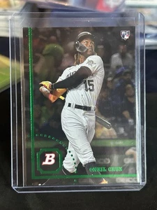 Oneil Cruz 2022 Bowman Heritage Rookie Foil Etch Variation SP #94FV-OC RC PIRATE - Photo 1/1