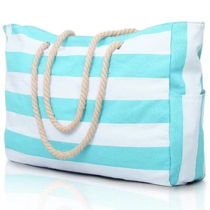 Beach Bag Large Beach Tote Bag for Women Waterproof Sandproof Swim Pool Bag W... - Picture 1 of 6
