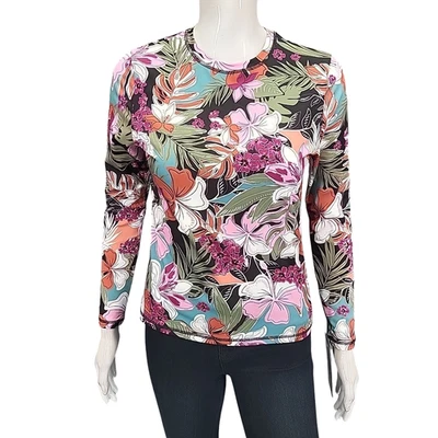 Roxy Womens Sun Protection UPF 50+ Long Sleeve Beach Tee Shirt Top Pink Size XS - Image 1 of 4