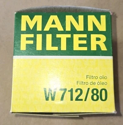 Filtro de aceite Mann-Filter giratorio W712/80 para Saab 9-3 9-5 900 9000 Foto 1 de 4