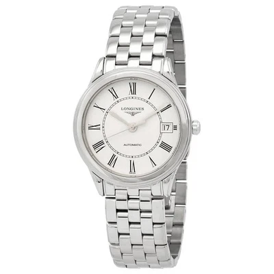 Longines Flagship Automatic Matte White Dial Unisex Watch L4.774.4.21.6 - Image 1 of 4