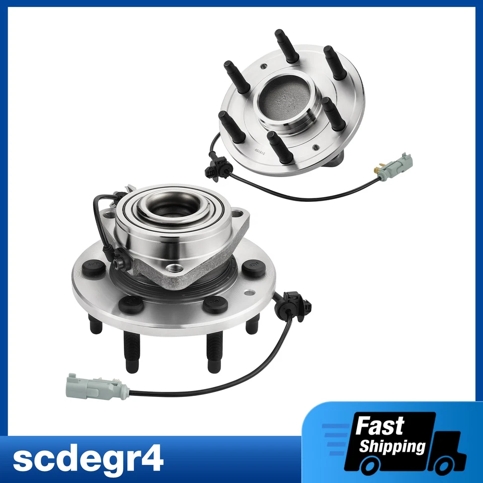 2x 2x2 cojinete de rueda delantera y bujes para Chevrolet Silverado 1500 Escalade 2014-2018 Foto 1 de 4