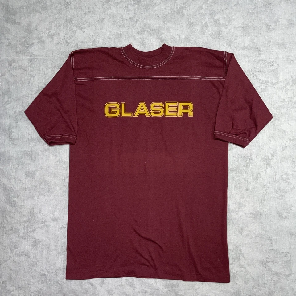 Camiseta De Colección Años 80 Sport-T Stedman Para Hombre M/L Granate Gráfico Camiseta Hecha en EE. UU. Foto 1 de 4