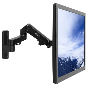 VIVO Premium Aluminum Single LCD Monitor Wall Mount Arm for Screens up to 32" - Picture 1 of 8