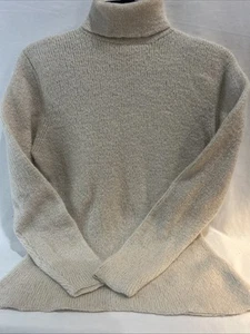 Suéter Bebé Lana Alpaca Cuello Alto Beige Talla Pequeña - Imagen 1 de 19