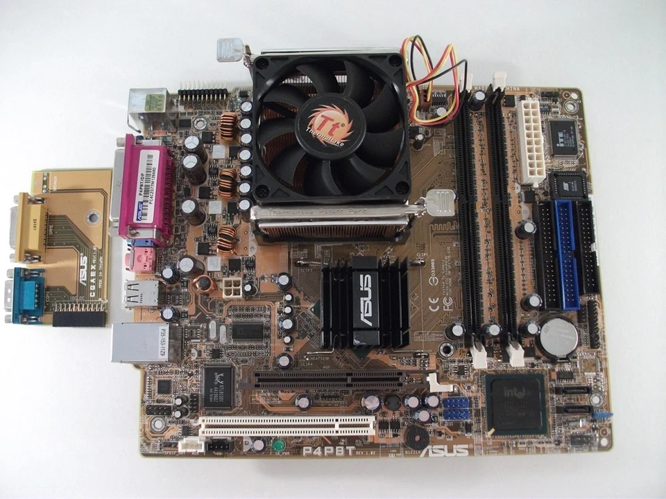 Asus P4P8T REV 1.02 Socket 478 Motherboard With Intel Celeron 1.70 GHz Cpu - Image 1 of 1